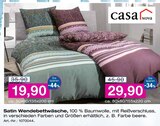 Satin Wendebettwäsche von Casa Nova im aktuellen Möbel Inhofer Prospekt für 19,90 €