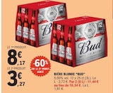 Bière Blonde - BUD en promo à 3,27 € chez E.Leclerc Bière Blonde - BUD dans le catalogue E.Leclerc