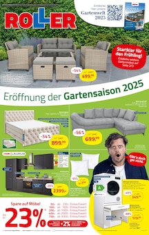 ROLLER Prospekt ERÖFFNUNG DER GARTENSAISON 2025 mit 16 Seiten