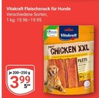 Fleischsnack für Hunde im Angebot bei GLOBUS in Kempen Fleischsnack für Hunde Angebote von Vitakraft bei GLOBUS Kempen für 3,99 €