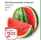 GLOBUS Leipzig - Mini-Wassermelonen rot kernarm Angebot im Prospekt Mini-Wassermelonen rot kernarm bei GLOBUS im Leipzig Prospekt für 2,22 €