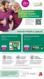 mea - meine apotheke Apotheken Prospekt der aktuellen Woche mit 4 Seiten, gültig von 01.09.2025 bis 30.09.2025, in Weitnau und Umgebung Aktueller mea - meine apotheke Apotheken Prospekt in Weitnau und Umgebung, "Unsere September-Angebote" mit 4 Seiten, 01.09.2025 - 30.09.2025