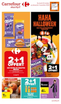 Prospectus Carrefour Market de la semaine "HAHA HALLOWEEN" avec 1 pages, valide du 22/10/2024 au 03/11/2024 pour Arudy et alentours