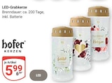 LED-Grabkerze Angebote von hofer bei GLOBUS Viersen für 5,99 €