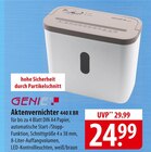 Genie Aktenvernichter 440 X BR Angebote bei famila Nordost Buchholz für 24,99 €