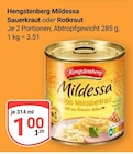 Aktuelles Mildessa Sauerkraut Angebot bei GLOBUS in Duisburg ab 1,00 €