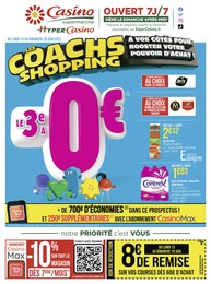 Catalogue Casino Supermarchés à Cagnes-sur-Mer, avec 40 pages Prospectus Casino Supermarchés à Cagnes-sur-Mer, "Les coachs shopping", 40 pages, 13/06/2022 - 26/06/2022