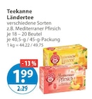 Ländertee Angebote von Teekanne bei V-Markt Kempten für 1,99 €