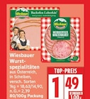 Backofen Leberkäse Angebote von Wiesbauer bei EDEKA Falkensee für 1,49 €