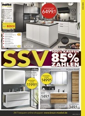 Spüle im BRAUN Möbel-Center Prospekt in Kirchheim Aktueller BRAUN Möbel-Center Prospekt mit Spüle, "SSV - VERKAUF SOLANGE DER VORRAT REICHT", Seite 15