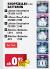 Lithium-Knopfzellen Angebote bei Marktkauf Leonberg für 0,95 €