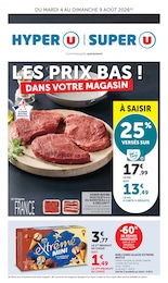 Catalogue Hyper U à Bouzy, avec 18 pages Prospectus Hyper U à Bouzy, "LES PRIX BAS ! DANS VOTRE MAGASIN", 18 pages, 04/08/2026 - 09/08/2026