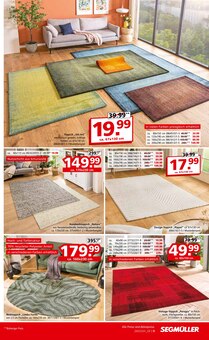 Teppich im Segmüller Prospekt "Segmüller Highlight Angebote" mit 42 Seiten (München)