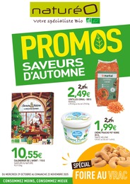 Catalogue Magasins Bio de NaturéO à Les Pavillons-sous-Bois, avec 32 pages Prospectus Magasins Bio de NaturéO à Les Pavillons-sous-Bois: "PROMOS SAVEURS D'AUTOMNE", 32 pages, 29/10/2025 - 23/11/2025