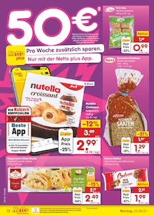 Nutella im Netto Marken-Discount Prospekt "Aktuelle Angebote" mit 57 Seiten (Coburg)