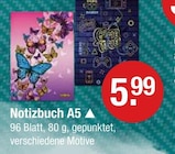 Notizbuch A5 im V-Markt Prospekt Notizbuch A5 von im aktuellen V-Markt Prospekt für 5,99 €