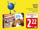 Riegel Milch&Nuss im EDEKA Prospekt Riegel Milch&Nuss von hanuta im aktuellen EDEKA Prospekt für 2,22 €