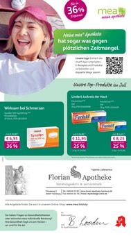 Aktueller mea - meine apotheke Prospekt "Unsere Juli-Angebote" für Hamburg Aktueller mea - meine apotheke Prospekt für Hamburg mit Seiten