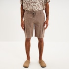 Bermuda cargo en lin mélangé marron homme à 18,19 € dans le catalogue La Halle