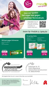 mea - meine apotheke Prospekt der KW 36 "Unsere September-Angebote" Aktueller mea - meine apotheke Prospekt "Unsere September-Angebote" Seite 1 von 4 Seiten