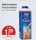 Frischer Kakao von Weihenstephan im aktuellen V-Markt Prospekt für 1,29 €