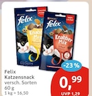Katzensnack von Felix für 0,99 € bei budni im Angebot Katzensnack von Felix im aktuellen budni Prospekt
