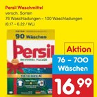 Waschmittel im Angebot bei Netto Marken-Discount in Herten Waschmittel Angebote von Persil bei Netto Marken-Discount Herten für 16,99 €