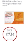 LINDA Bad Säckingen - IBU-LYSIN-ratiopharm Angebot im Prospekt IBU-LYSIN-ratiopharm bei LINDA im Bad Säckingen Prospekt für 7,50 €