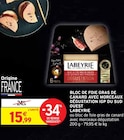 Bloc de foie gras de canard avec morceaux dégustation igp du sud ouest - LABEYRIE en promo chez Intermarché Lyon à 15,99 €