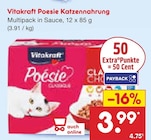 Poesie Katzennahrung im Angebot bei Netto Marken-Discount in Baden-Baden Poesie Katzennahrung Angebote von Vitakraft bei Netto Marken-Discount Baden-Baden für 3,99 €