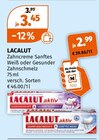 Zahncreme Sanftes Weiß oder Gesunder Zahnschmelz von LACALUT im aktuellen Müller Prospekt für 2,99 €