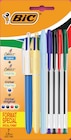 2 stylos-bille 4 Couleurs + 5 Cristal - BIC - Intermarché Super 2 stylos-bille 4 Couleurs + 5 Cristal - BIC à 0,95 € dans le catalogue Intermarché Super