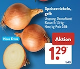 Speisezwiebeln, gelb bei ALDI SÜD im Grünberg Prospekt für 1,29 €