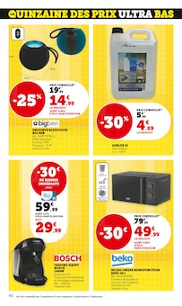 Promo Enceintes Son dans le catalogue Hyper U du moment à la page 40