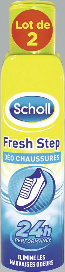 Déo chaussures fresh step - Géant Casino à Marseille Déo chaussures fresh step en promo chez Géant Casino Marseille à 6,40 €