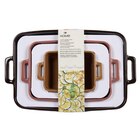 Lot de 3 plats à four - CARREFOUR HOME en promo chez Carrefour Caluire-et-Cuire à 29,99 €