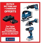 Un pack batterie 4Ah + chargeur offerts pour l’achat d’un outillage électroportatif Bosch Professional parmi une sélection - Bosch dans le catalogue LEROY MERLIN