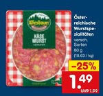 Österreichische Wurstspezialitäten im Angebot bei Netto Marken-Discount in Borken Österreichische Wurstspezialitäten Angebote bei Netto Marken-Discount Borken für 1,49 €