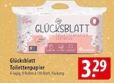 Glücksblatt Toilettenpapier Angebote bei famila Nordost Kiel für 3,29 €