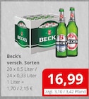 Beck's im Angebot bei Getränkefachmarkt Rausch in Wetzlar Beck's Angebote bei Getränkefachmarkt Rausch Wetzlar für 16,99 €