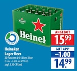 Aktuelles Heineken Lager Beer Angebot bei famila Nordost in Lübeck ab 14,99 €