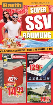 Aktueller BARTH wohnstoreXXL Prospekt "SUPER SSV RÄUMUNG" Aktueller BARTH wohnstoreXXL Prospekt