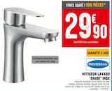 Promo Mitigeur lavabo "onabi" inox à 29,90 € dans le catalogue Brico Cash à Gauchy