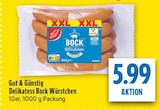 Delikatess Bock Würstchen bei diska im Tanna Prospekt für 5,99 €