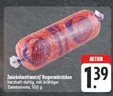 Zwiebelmettwurst bei EDEKA im Rochlitz Prospekt für 1,39 €