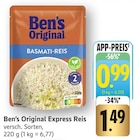 Express Reis Basmati-Reis Angebote von Ben's Original bei EDEKA Reutlingen für 0,99 €