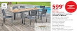 Ensemble table et fauteuils cayenne ou maroni en promo chez Super U Villeurbanne à 599,00 €