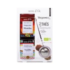 Coffret 2 thés vert + cuillère filtre bio Terre d’Oc – 85 g - TERRE D'OC dans le catalogue Botanic