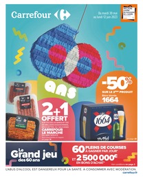 Carrefour Catalogue "60 ans", 48 pages, Issy-les-Moulineaux,  30/05/2023 - 12/06/2023