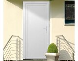 Promo Bloc-porte de service PVC poussant gauche - H. 205 x L. 80 cm à 199,00 € dans le catalogue Brico Dépôt à Montbéliard